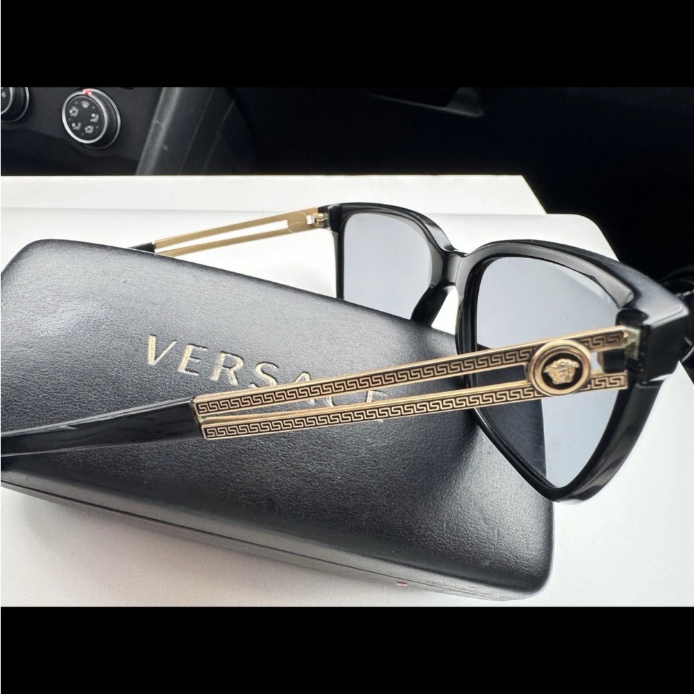 Versace Black and Gold Sunglasses